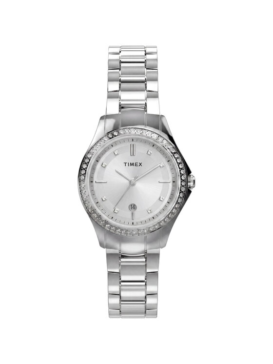 Timex Timex Zegarek TW6A04500 Srebrny