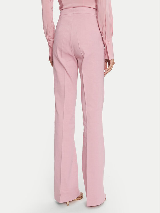 PINKO PINKO Kalhoty z materiálu 100054 A0IM Růžová Regular Fit