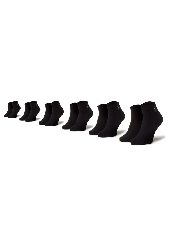 Polo Ralph Lauren Polo Ralph Lauren 6er-Set niedrige Unisex-Socken 449723765001 R. Os Schwarz
