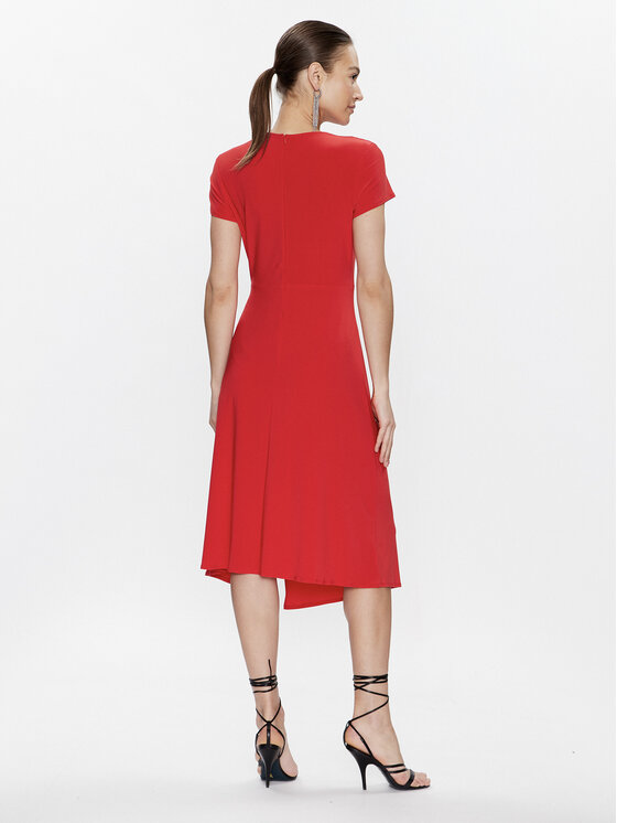 Joseph Ribkoff Joseph Ribkoff Коктейлна рокля 231052X Червен Regular Fit