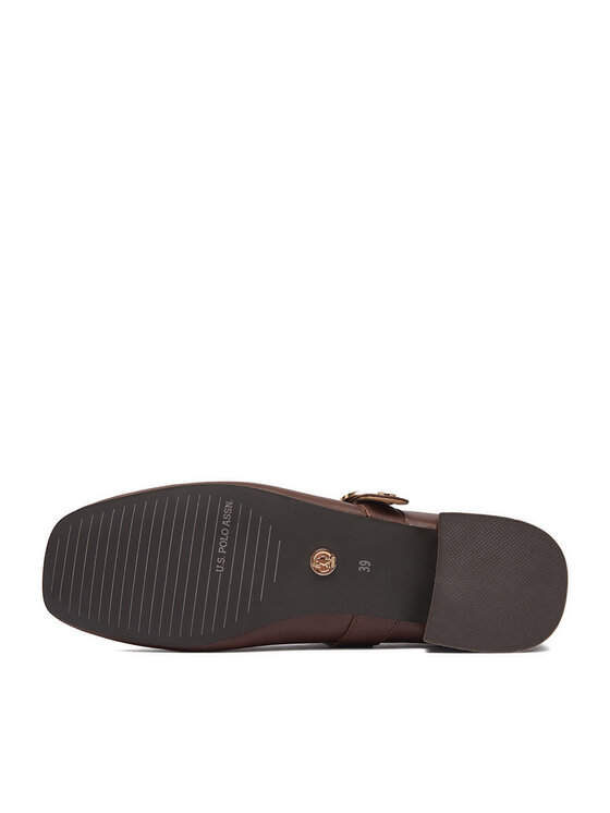 U.S. Polo Assn. U.S. Polo Assn. Μπαλαρίνες Amelia001-Blk EO-AMELIA001W/GL1 Καφέ