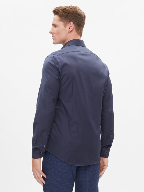 Calvin Klein Calvin Klein Marškiniai K10K112305 Tamsiai mėlyna Slim Fit