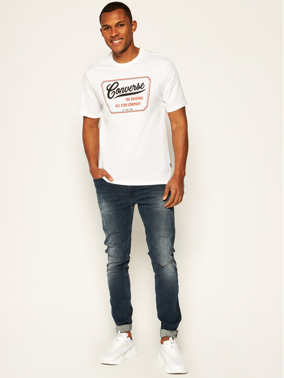 Converse Converse T-shirt 10018853-A02 Bianco Regular Fit