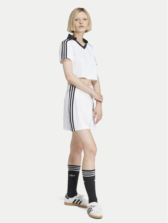 adidas adidas T-Shirt adicolor Football Jacquard JD2608 Λευκό Slim Fit
