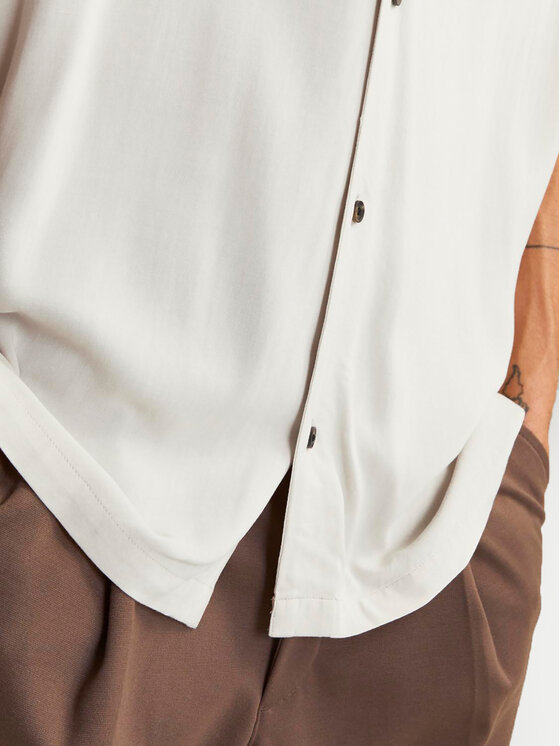 Jack & Jones Jack & Jones Cămașă Jeff 12248386 Écru Relaxed Fit
