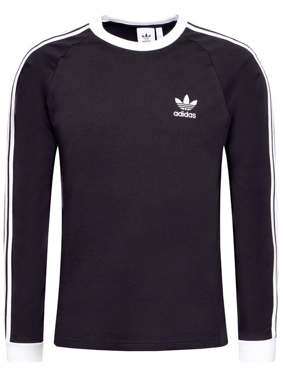adidas adidas Majica dugih rukava adicolor Classics 3-Stripes GN3478 Crna Slim Fit