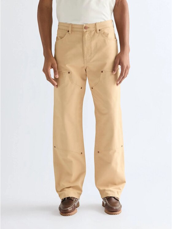 Wrangler Wrangler Jeansy DOUBLE KNEE CARPENTER Beżowy Loose Fit
