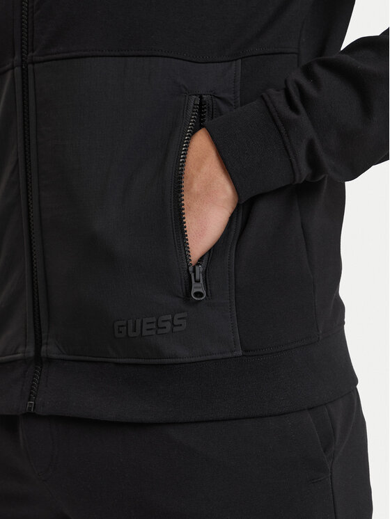 Guess Guess Μπλούζα Z6GQ04 K2833 Μαύρο Regular Fit