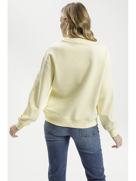 Cross Jeans Cross Jeans Bluza 65412-011 Żółty Regular Fit
