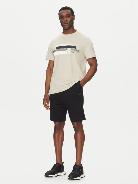 BOSS BOSS T-shirt Glamping 50538923 Bež Relaxed Fit
