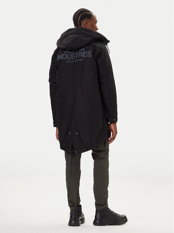 Alpha Industries Alpha Industries Parka Studio M-51 Fishtail 258112 Črna Regular Fit