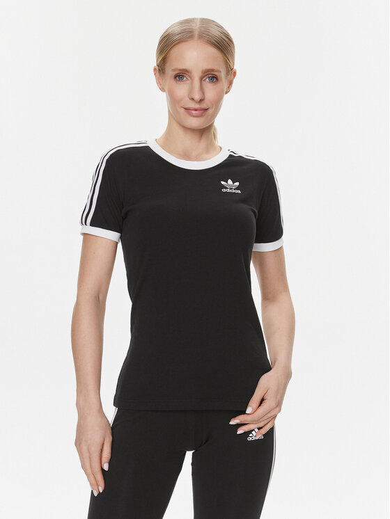 adidas adidas Tricou adicolor Classics 3-Stripes GN2900 Negru Regular Fit