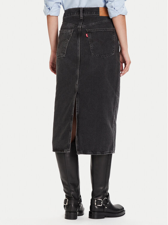 Levi's® Levi's® Φούστα τζιν 001VH-0004 Μαύρο Regular Fit