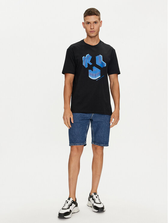 Karl Lagerfeld Jeans Karl Lagerfeld Jeans Джинсові шорти 241D1125 Голубий Slim Fit