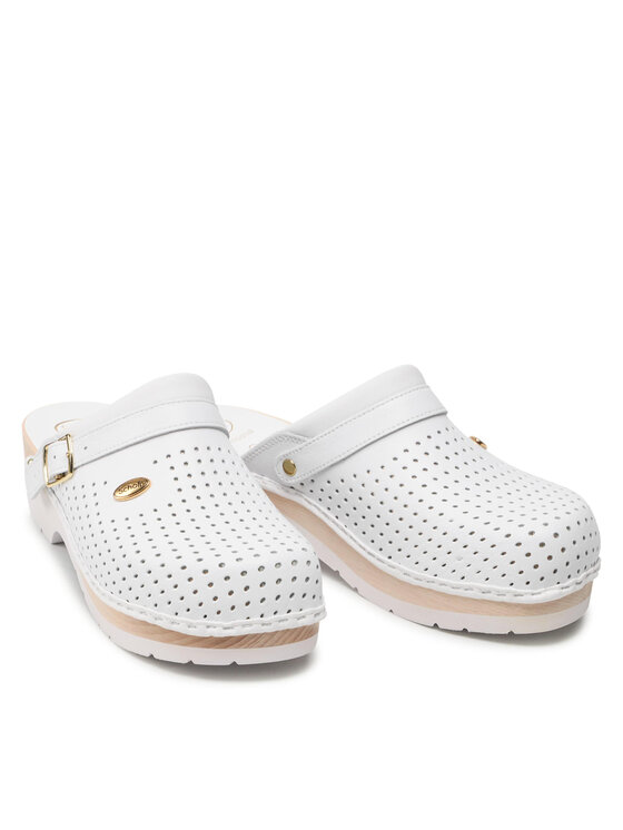 Scholl Scholl Шльопанці Clog M20078 1065 Білий