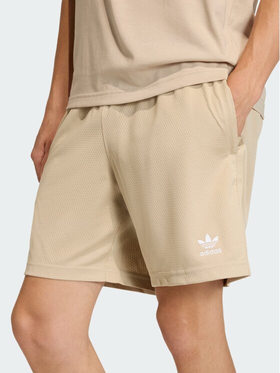 adidas adidas Szorty materiałowe 159291 Beżowy Loose Fit