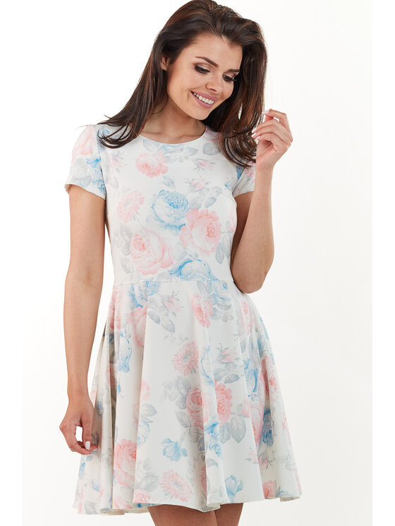 Infinite You Infinite You Sukienka codzienna M174 Kolorowy Basic Fit