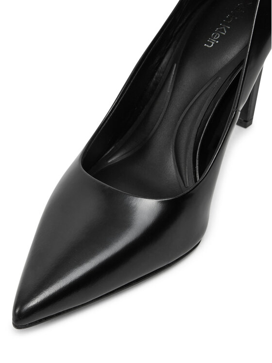 Calvin Klein Calvin Klein Pantofi cu toc subțire Heel Pump 90 - Brush L HW0HW02263 Negru
