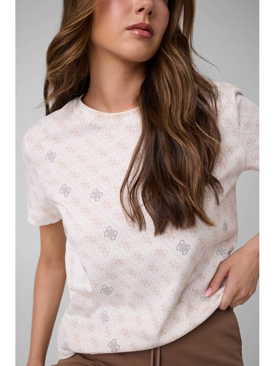 Guess Guess T-Shirt 183136 Béžová Classic Fit