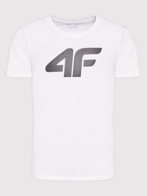 4F 4F T-Shirt H4Z22-TSM353 Λευκό Regular Fit