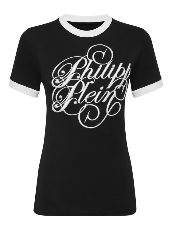 PHILIPP PLEIN PHILIPP PLEIN T-Shirt 24603 Czarny Skin Tight Fit