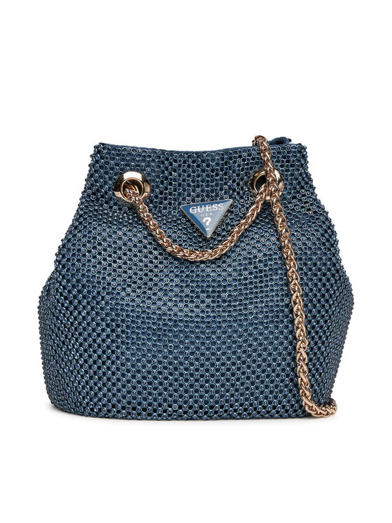 Geantă Guess Zalina Mini HWRP93 50750 Bleumarin