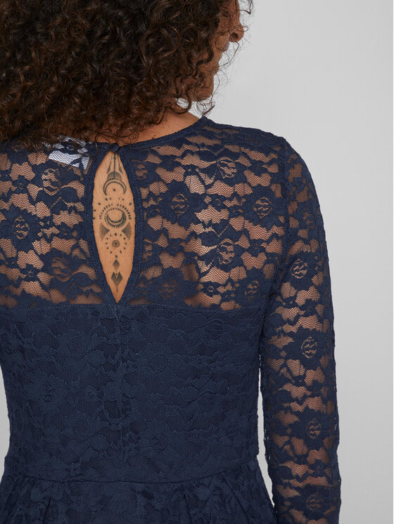 Vila Vila Coctailkleid Kalila 14078211 Dunkelblau Regular Fit