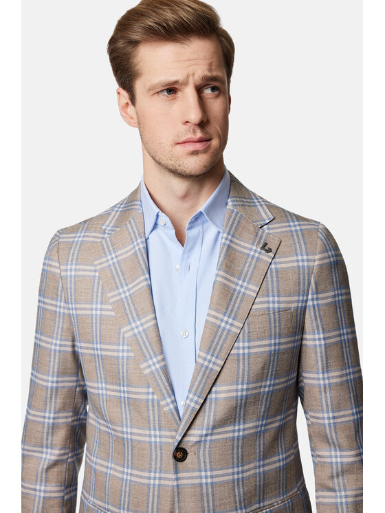 Lancerto Lancerto Marynarka Bosconita MA131124000008 Szary Slim Fit