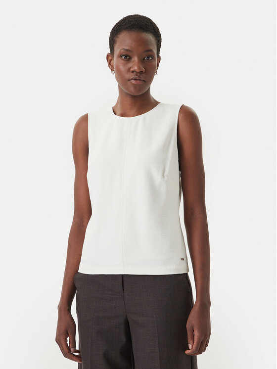 Calvin Klein Top LV044F108G Écru Regular Fit
