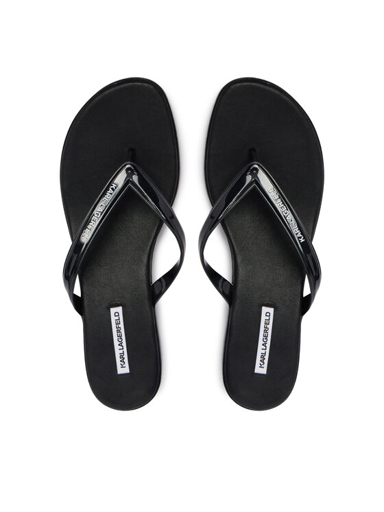 KARL LAGERFELD KARL LAGERFELD Flip-flops Jelly Heel KL83006 Fekete