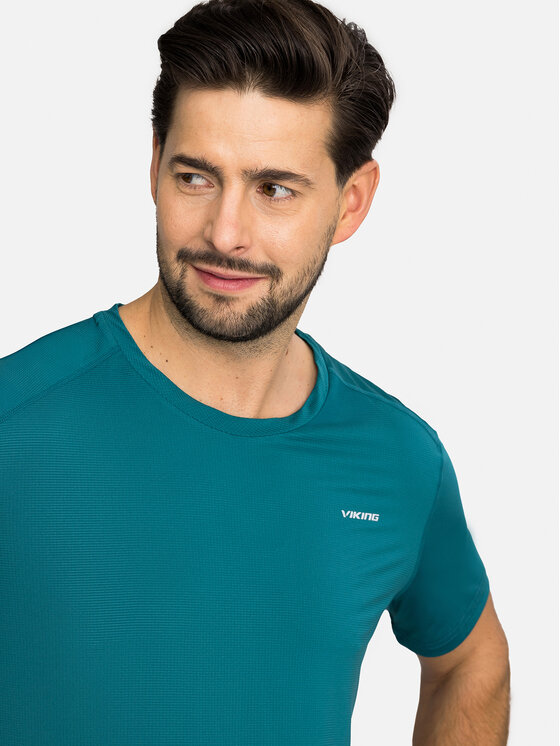 Viking Viking T-Shirt Tover Niebieski Regular Fit