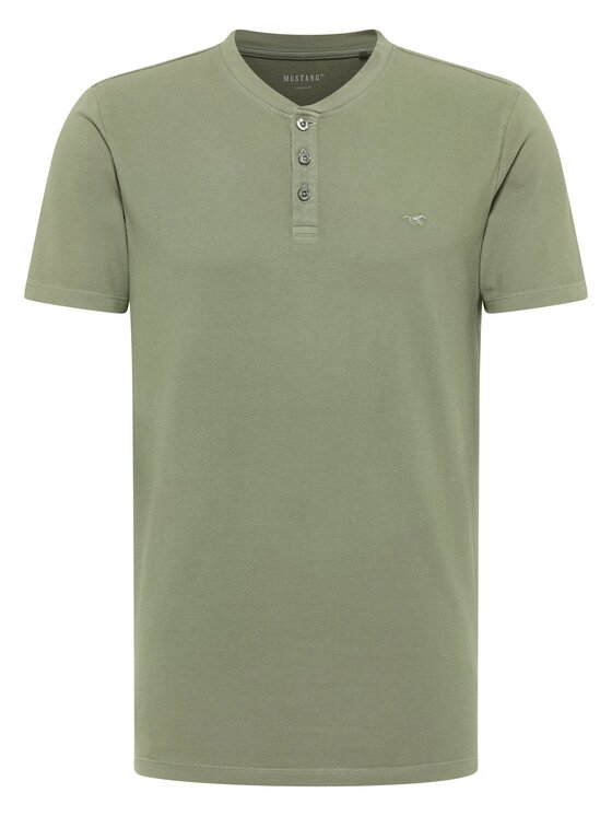 Mustang Mustang T-Shirt Style Austin Zielony Regular Fit