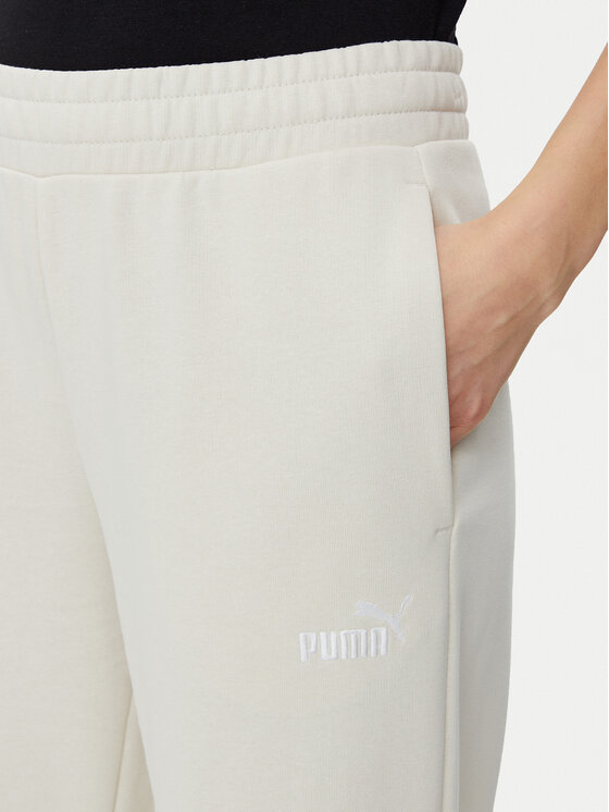 Puma Puma Donji dio trenerke Ess Small No. 1 Logo 684979 Bež Straight Fit