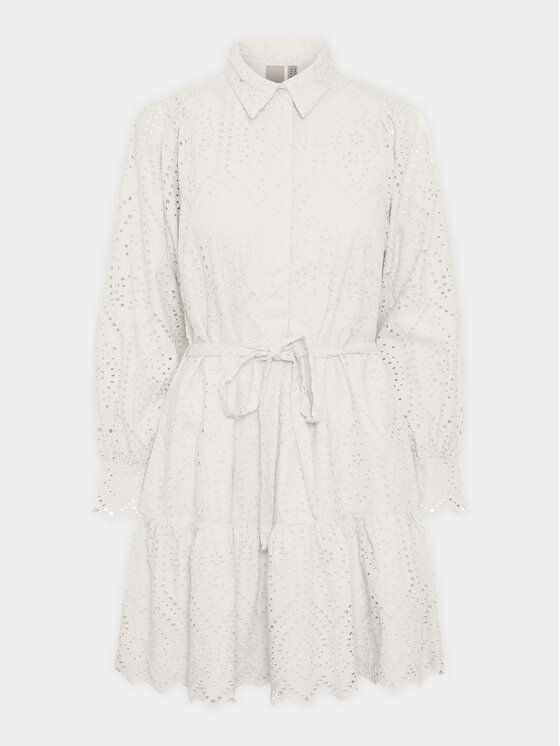 YAS YAS Sukienka letnia Holi 26030709 Biały Loose Fit