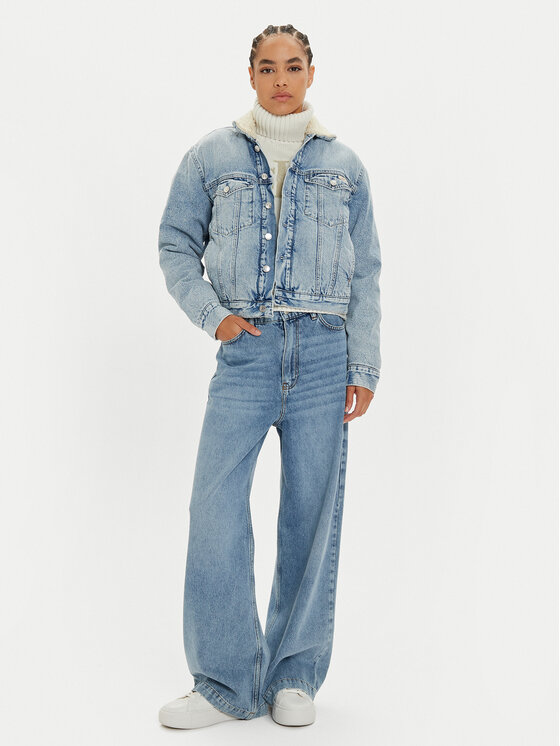 Calvin Klein Jeans Calvin Klein Jeans Τζιν μπουφάν J20J224096 Μπλε Regular Fit
