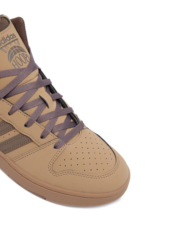 adidas adidas Sneakersy Hoops Mid Classic KI7495 Brązowy jasny