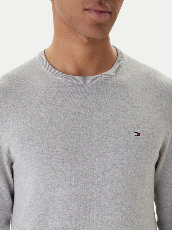 Tommy Hilfiger Tommy Hilfiger Megztinis Essential Ssnl MW0MW39999 Pilka Regular Fit