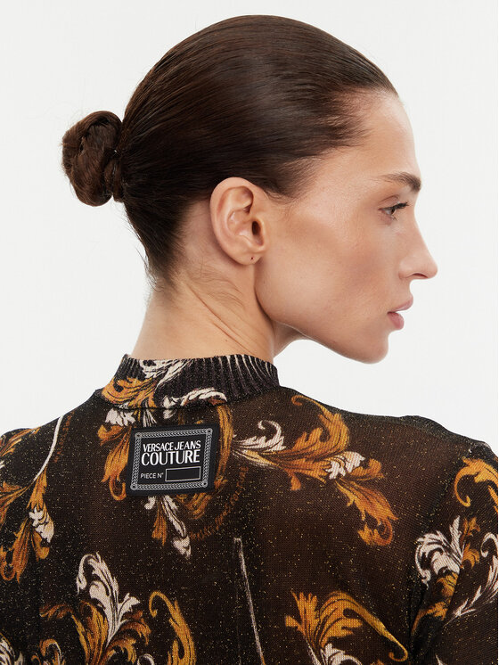 Versace Jeans Couture Versace Jeans Couture Светр 78HAFM07 Чорний Slim Fit