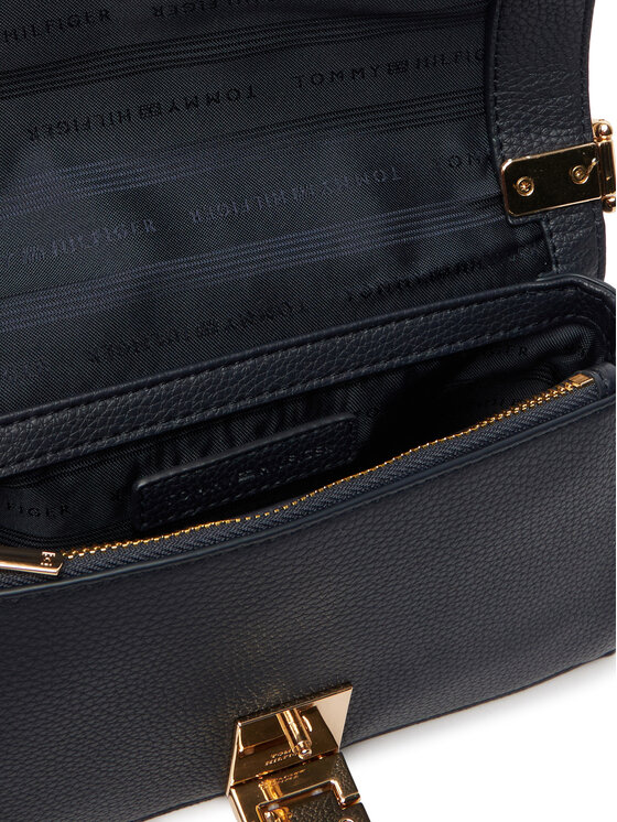 Tommy Hilfiger Tommy Hilfiger Kabelka Th Her Chain Cross Jacqu AW0AW18637 Tmavomodrá