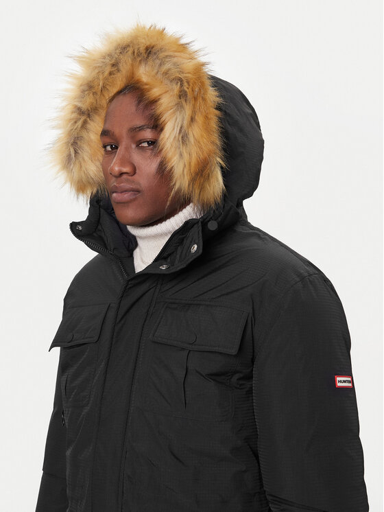 Hunter Hunter Куртка парка Angus HARM0018252 Чорний Regular Fit