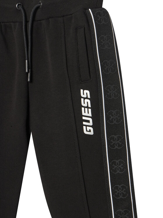Guess Guess Teplákové kalhoty L5GQ13 KB3P2 Černá Regular Fit