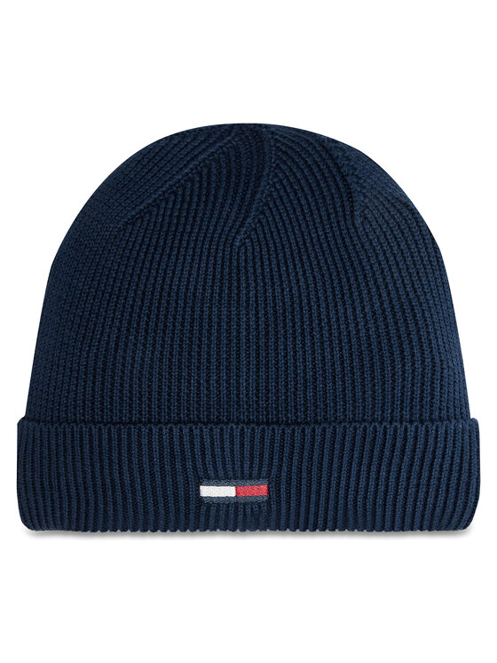 Tommy Hilfiger Cepure Elongated Flag AW0AW16777 Tumši zils