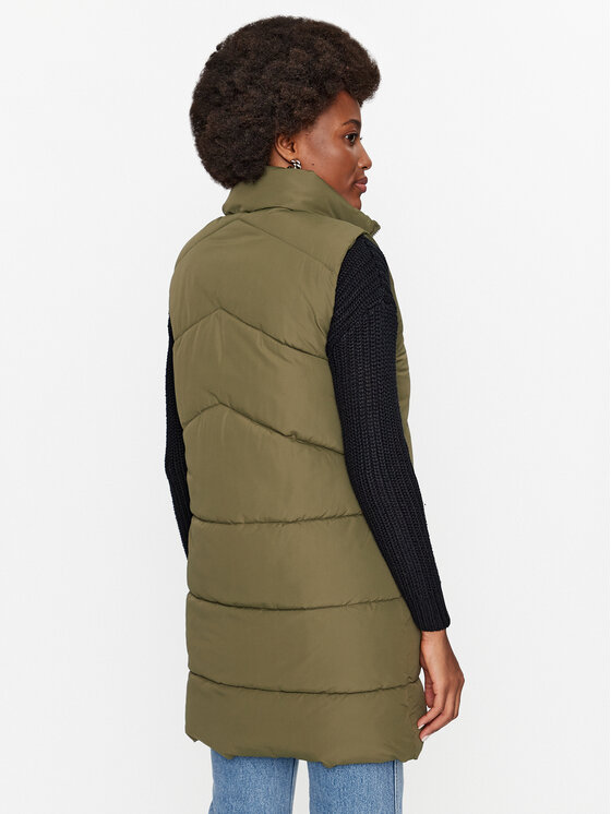 ONLY ONLY Bezrękawnik 15274066 Khaki Regular Fit