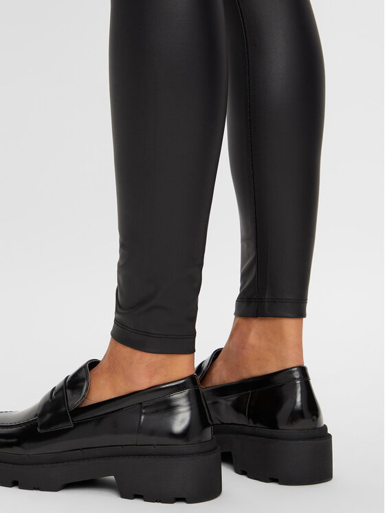 Pieces Pieces Legginsy 17058457 Czarny Stretch Fit