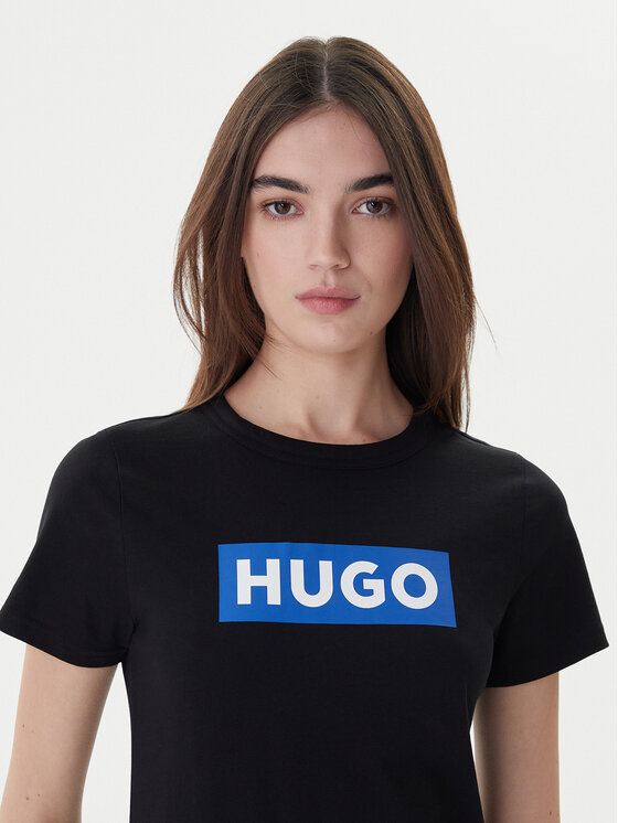 HUGO HUGO Tricou Classic 50510772 Negru Slim Fit