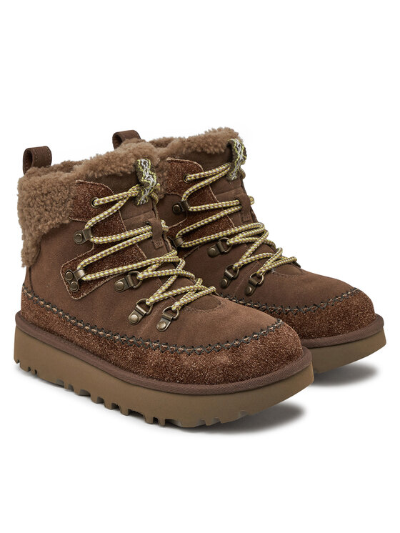 Ugg Ugg Sniego batai W Classic Alpine Lace Up 1158271 Ruda
