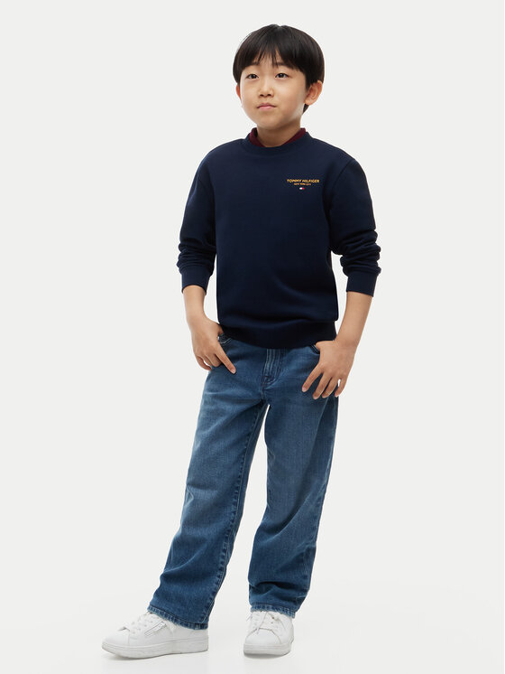 Tommy Hilfiger Tommy Hilfiger Majica dugih rukava Essential  KB0KB10766 Tamnoplava Regular Fit