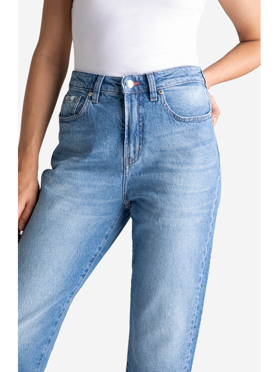 RJ Rocks Jeans RJ Rocks Jeans Jeansy LINDA Niebieski Mom Fit