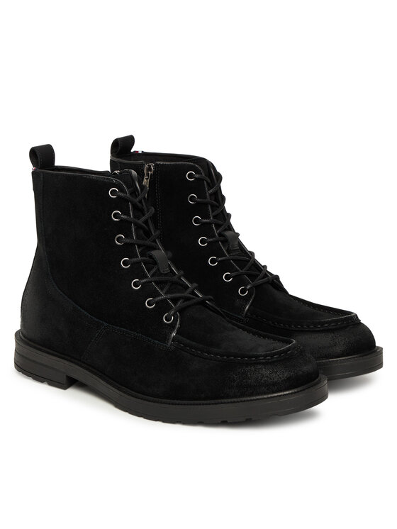Tommy Hilfiger Tommy Hilfiger Kotníková obuv Cleated W Moc FM0FM05599 Černá