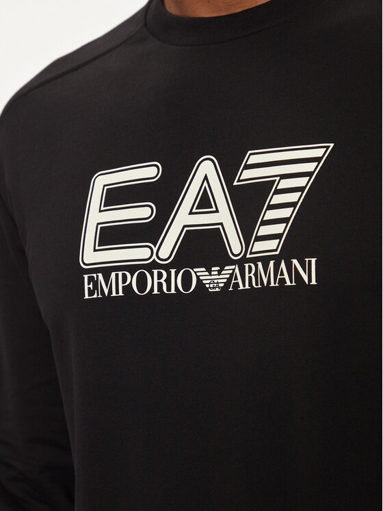 EA7 Emporio Armani EA7 Emporio Armani Džemperis 6DPM60 PJVRZ 1200 Juoda Regular Fit